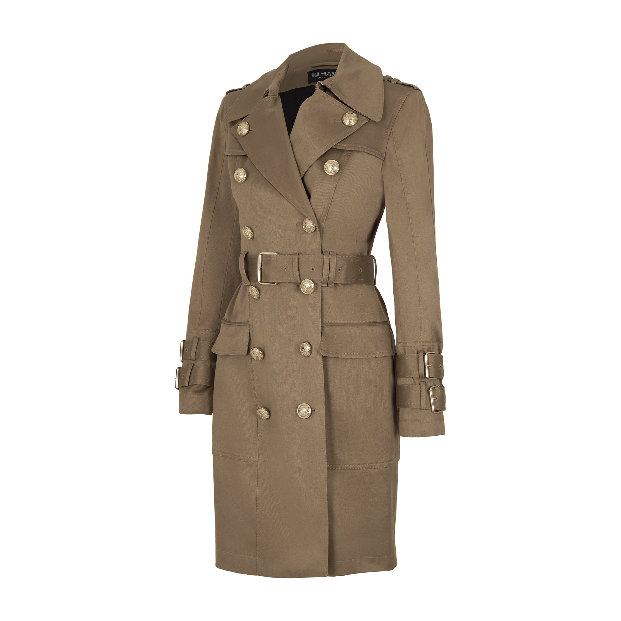 Balmain Double-Breasted Trench Coat