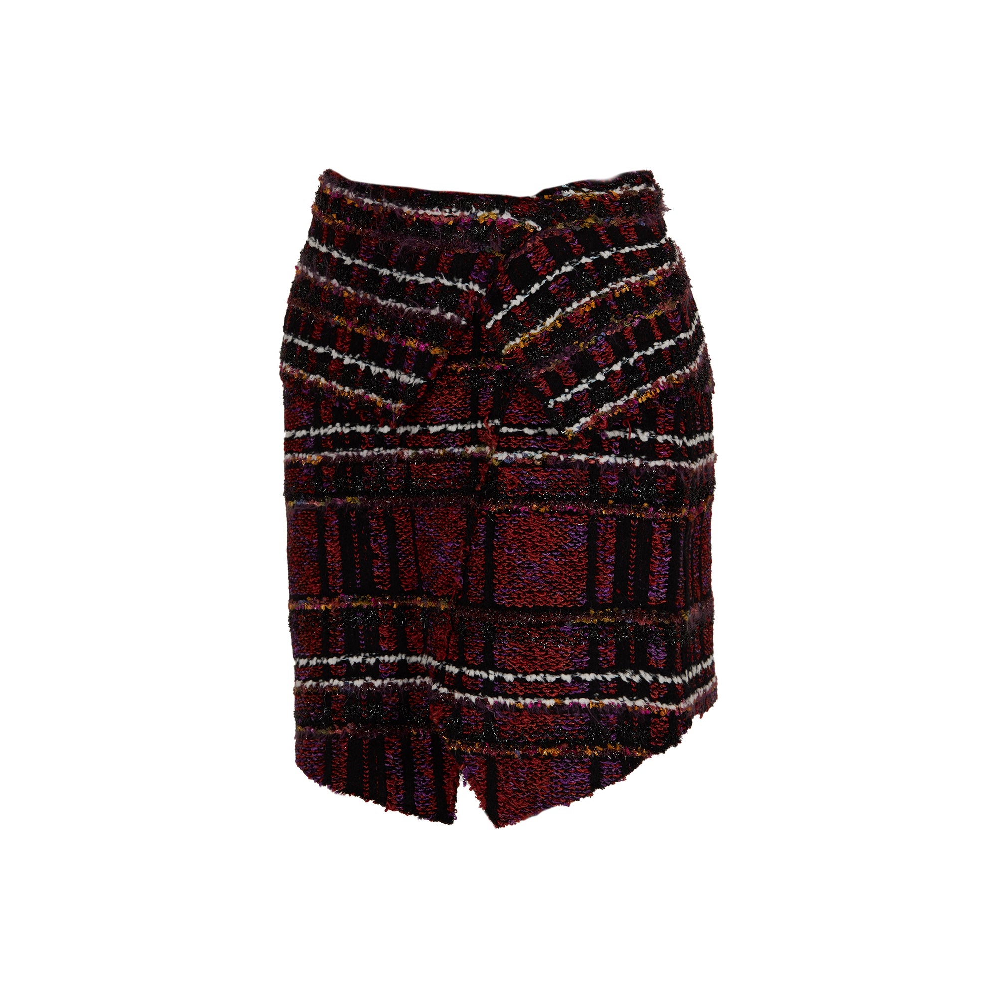 Balmain Plaid Skirt