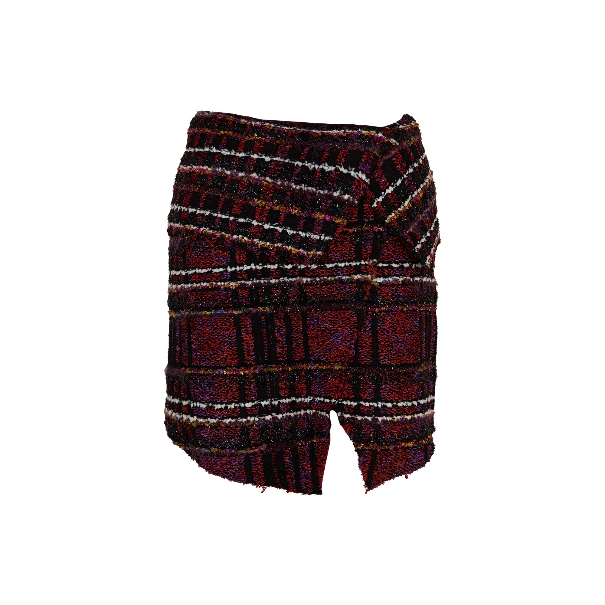 Balmain Plaid Skirt