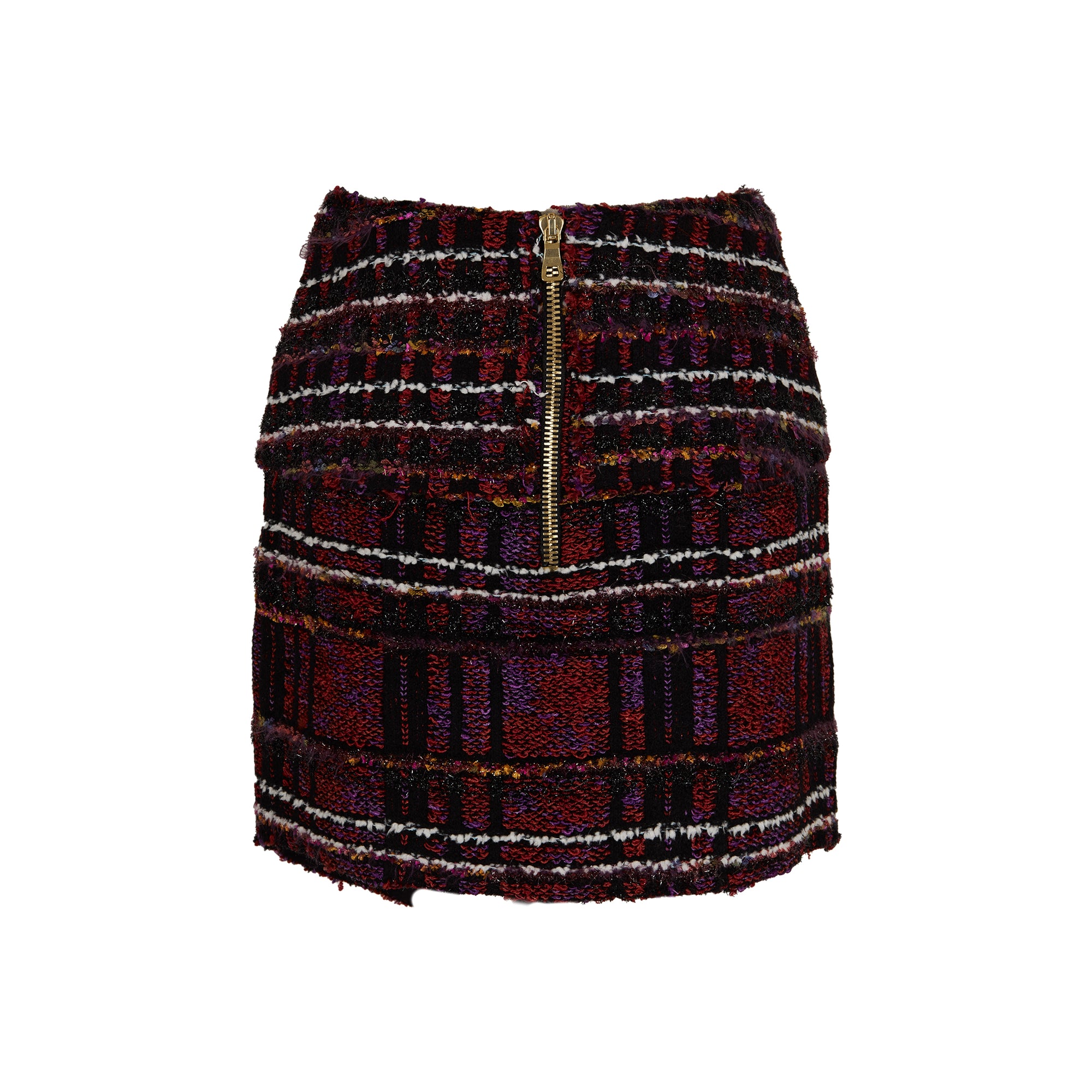 Balmain Plaid Skirt