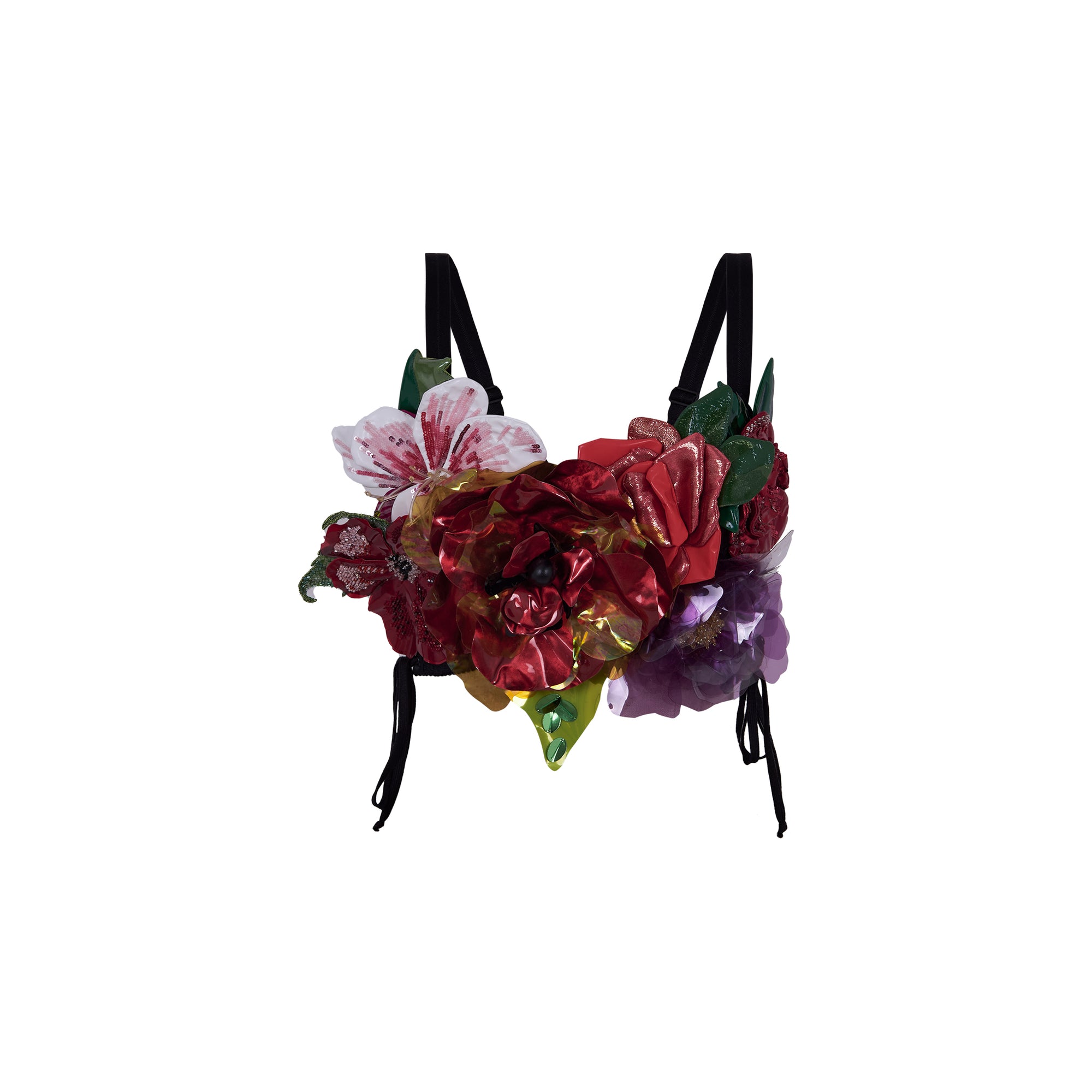 Dolce & Gabbana Black top with floral details.