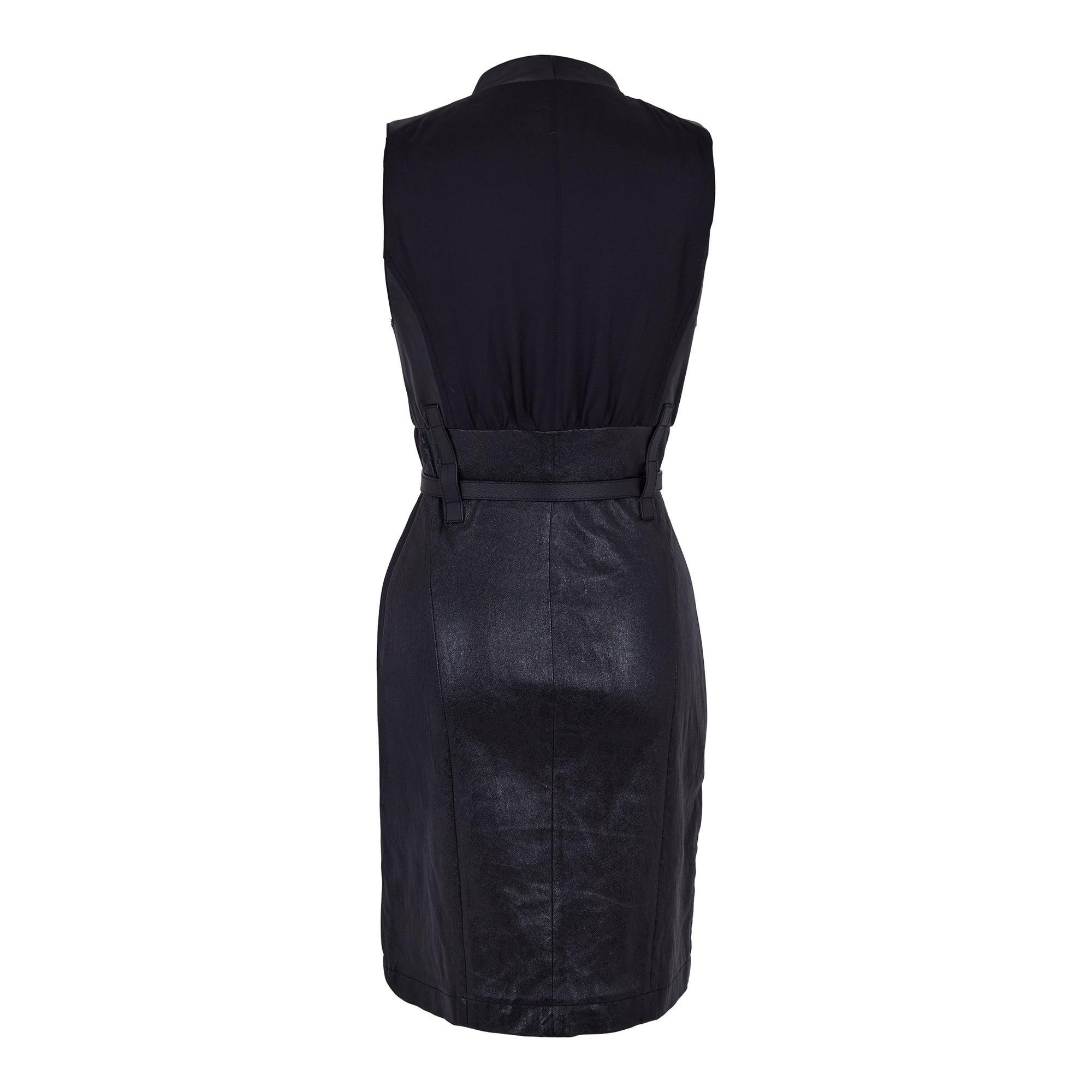 Louis Vuitton Tight black leather dress