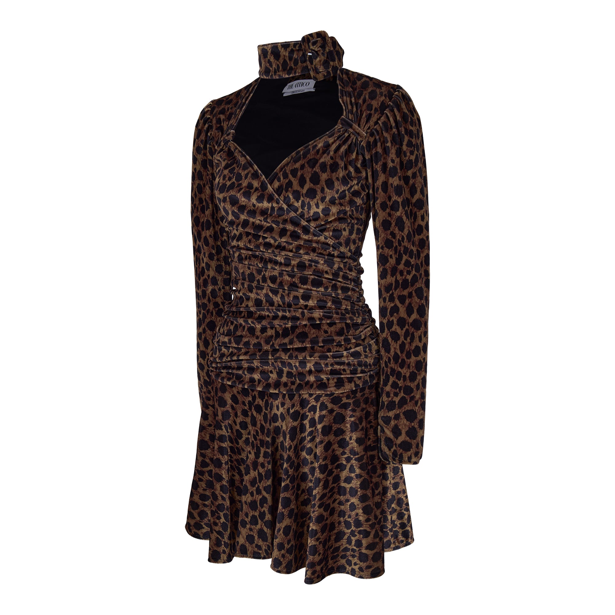 The Attico Leopard Print Mini Dress