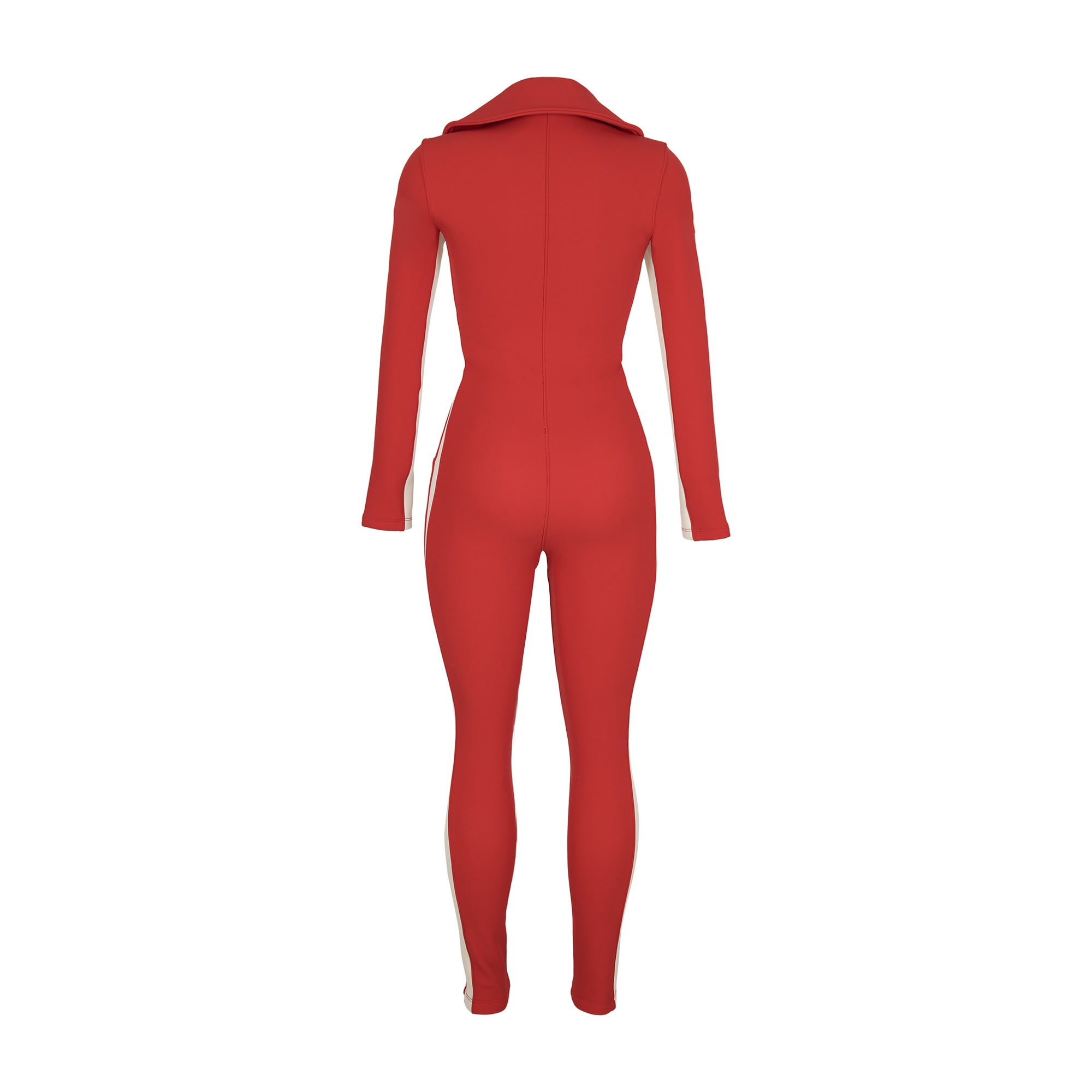 Cordova Red Racer-Style Jumpsuit
