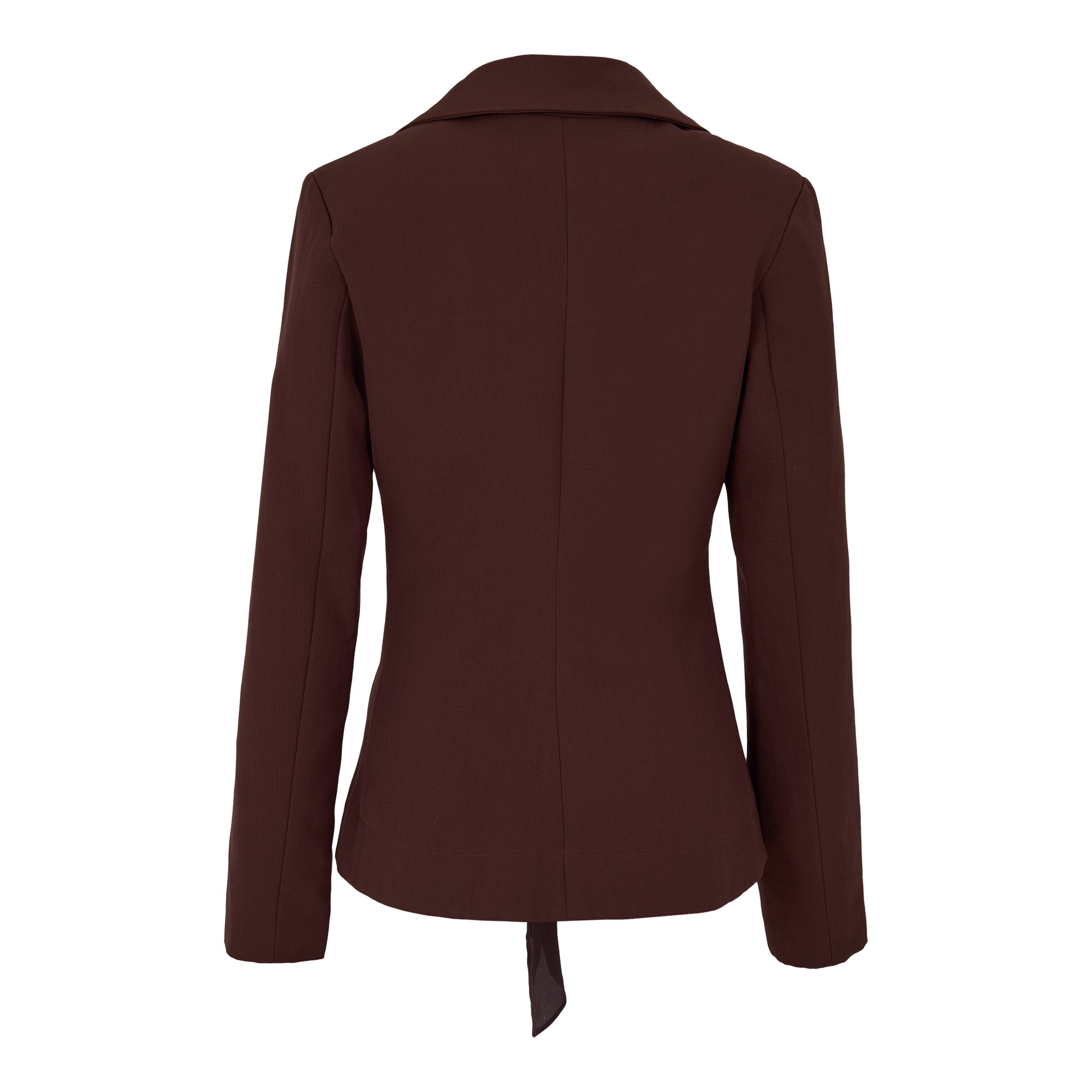 Jacquemus Front Tie Brown Cotton-wool Blend Blazer