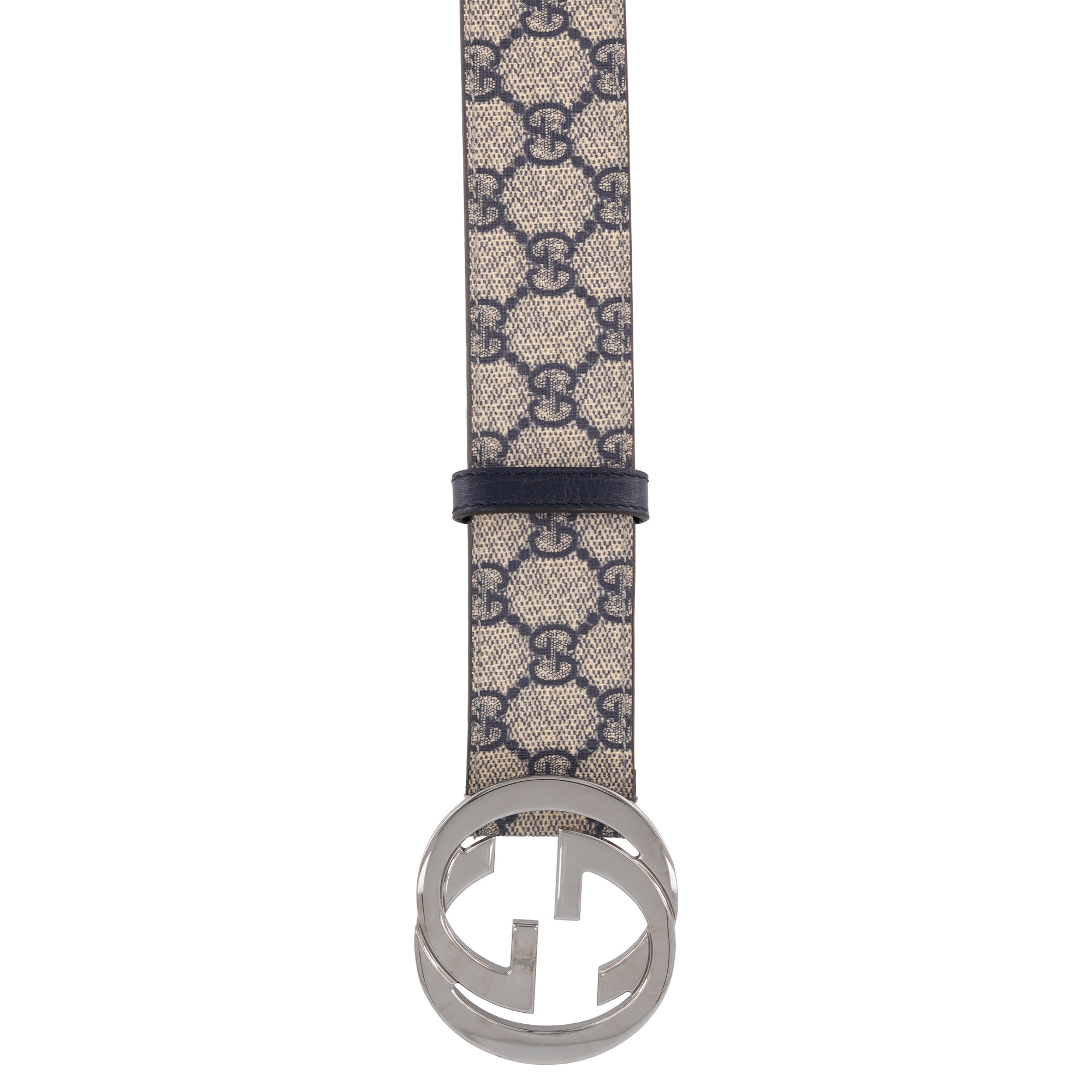 Gucci Monogramm print belt.
