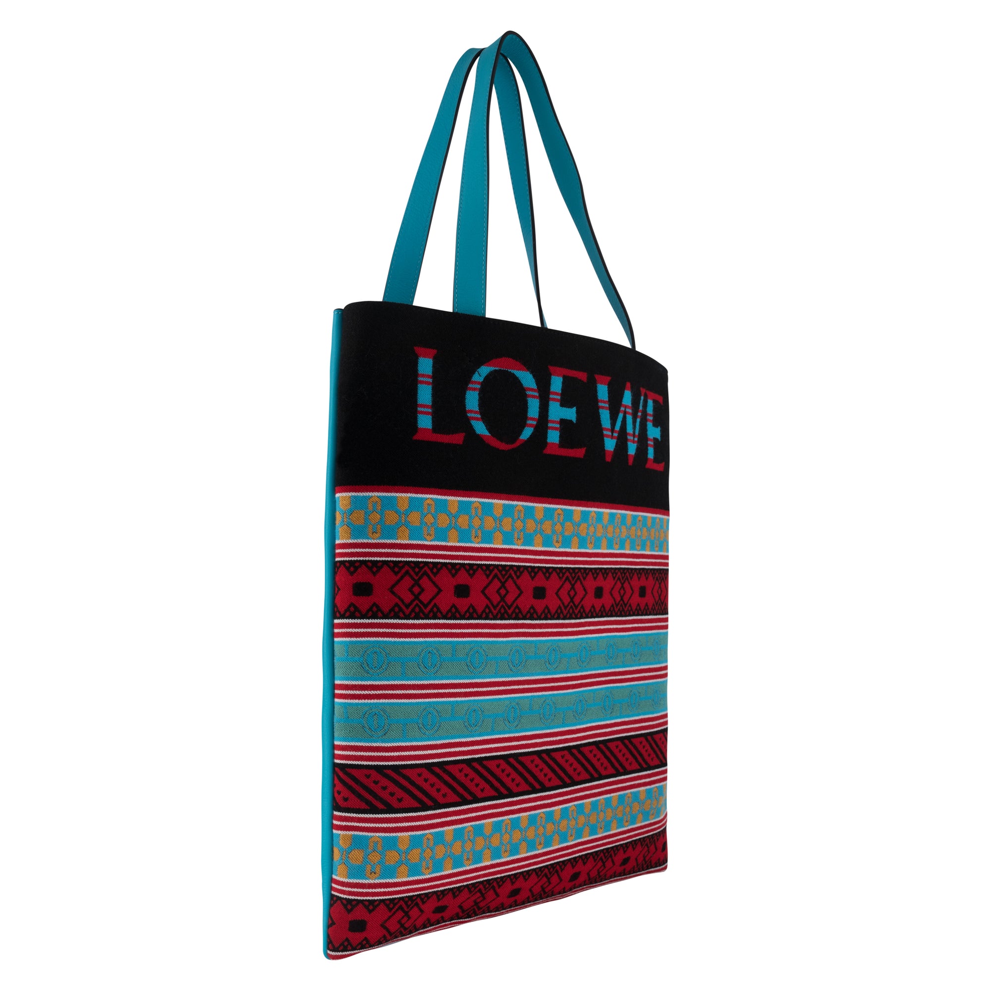 Loewe Jacquard Knit Vertical Tote Bag