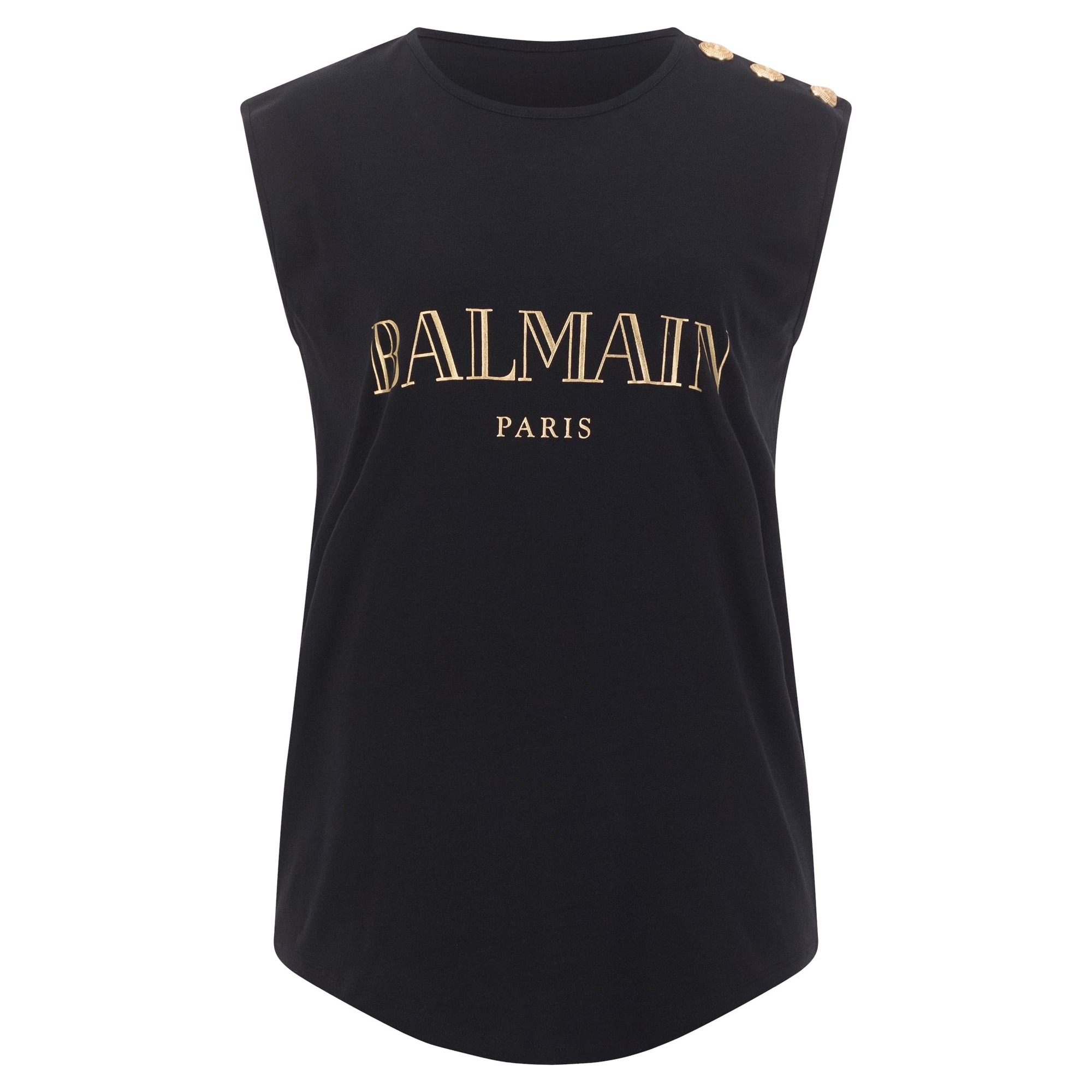 Balmain Vest Black T-shirt
