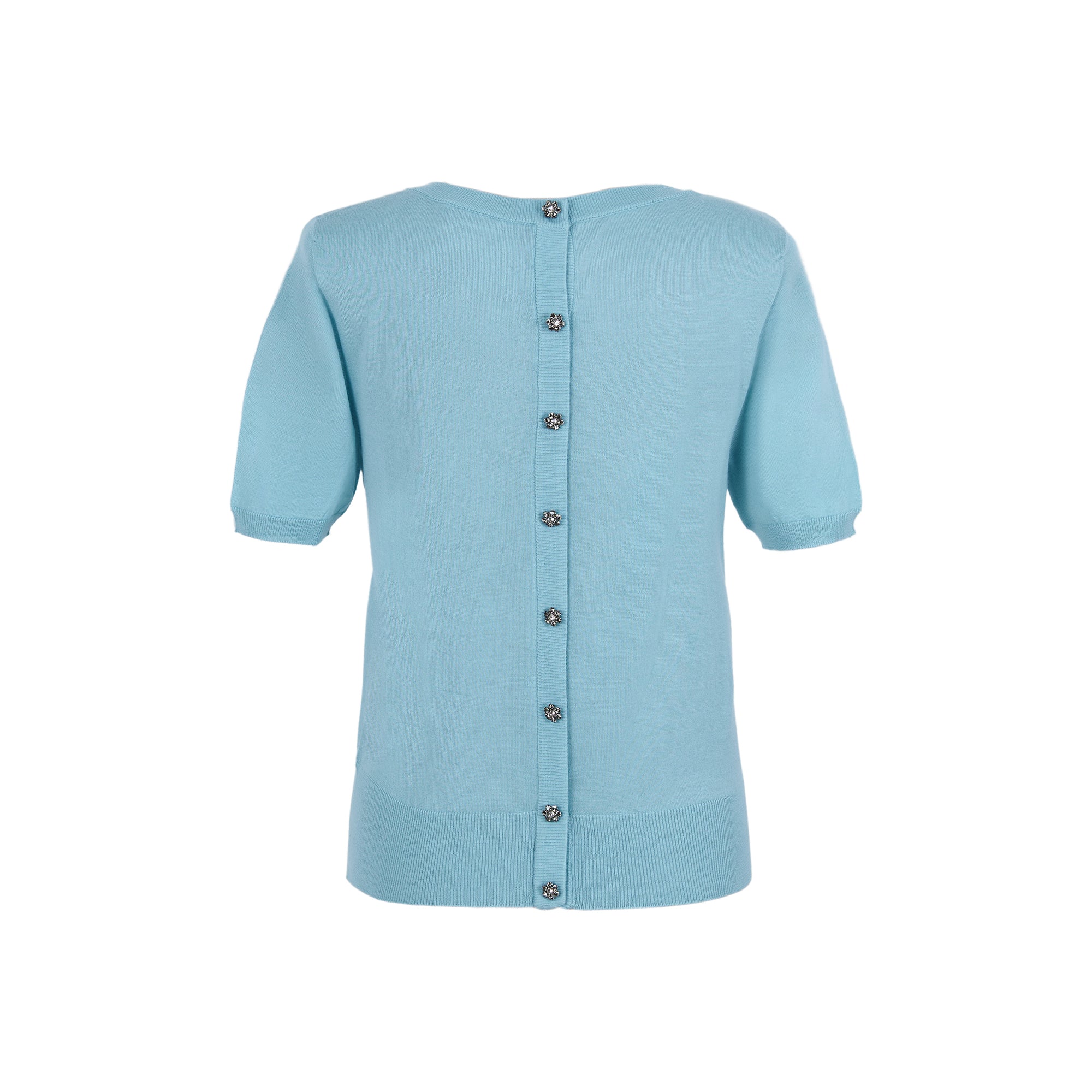 Dolce & Gabbana Blue Short Sleeved Jumper