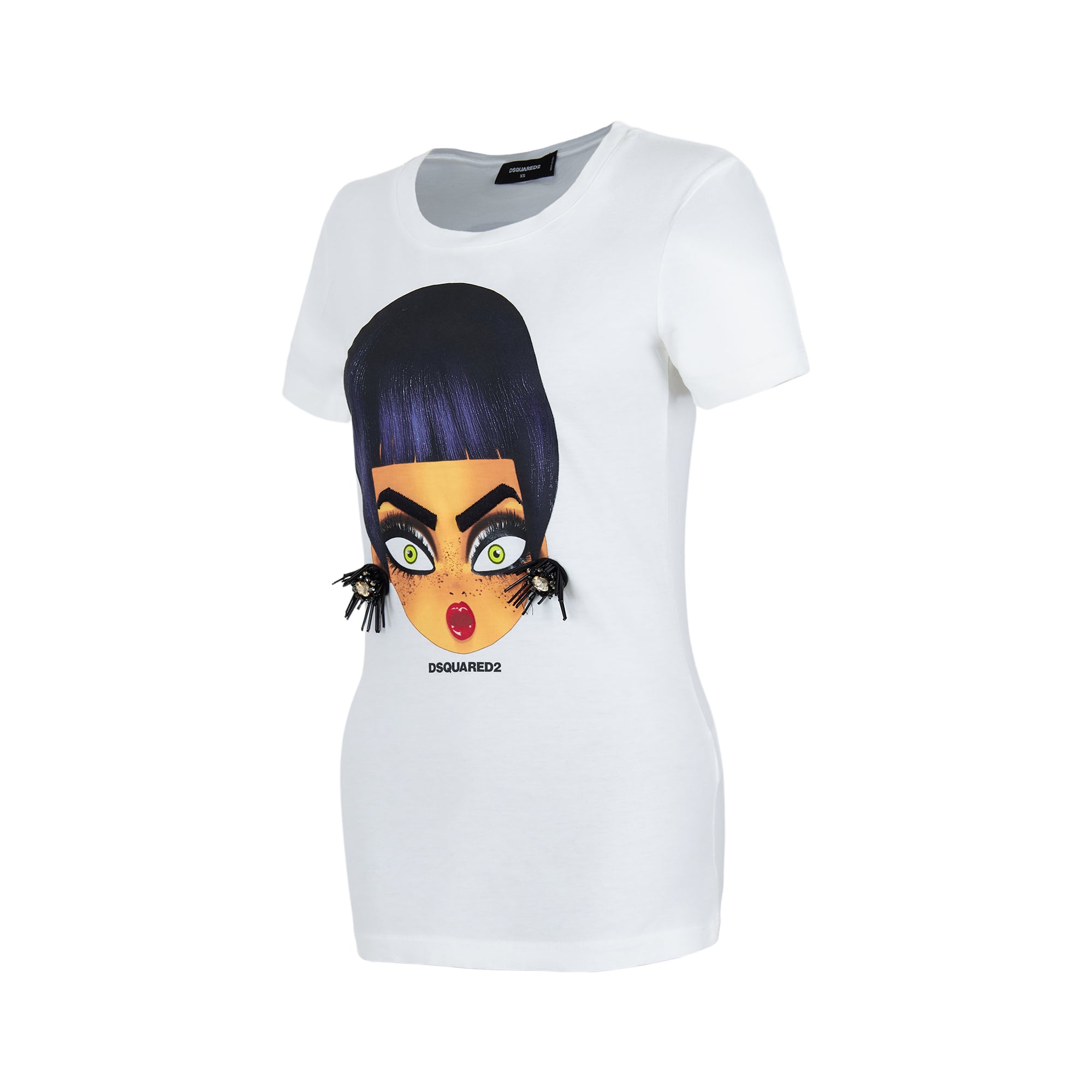 DSquared2 Graphic T-shirt with beaded details