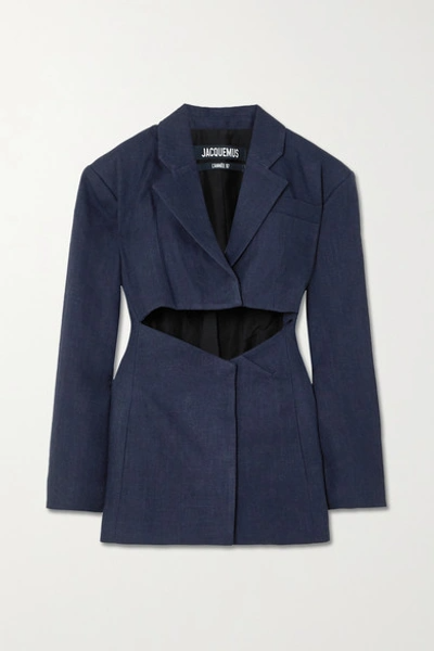 Jacquemus La Veste Arles Cutout Linen Blazer