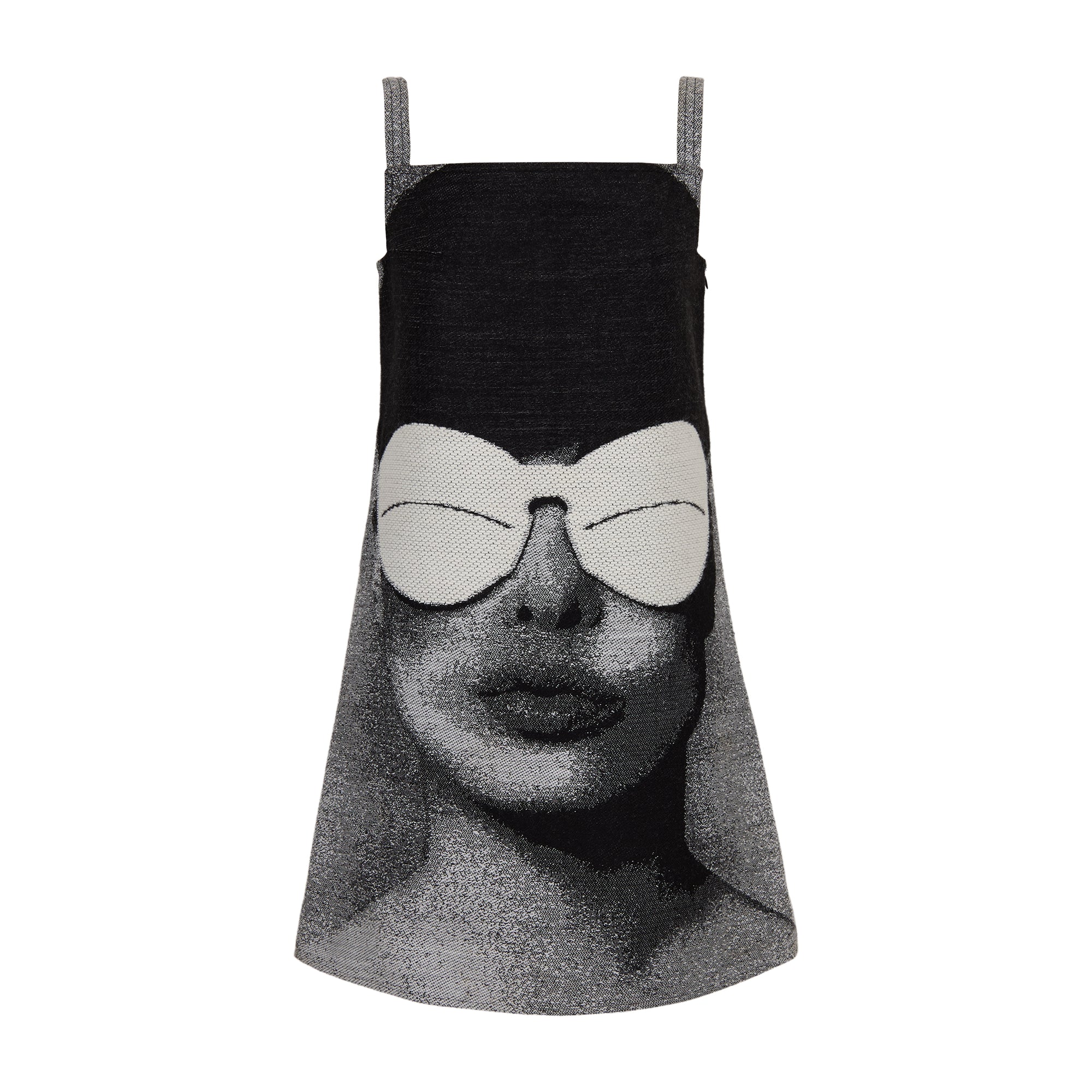 Courrèges Women's face printed dress