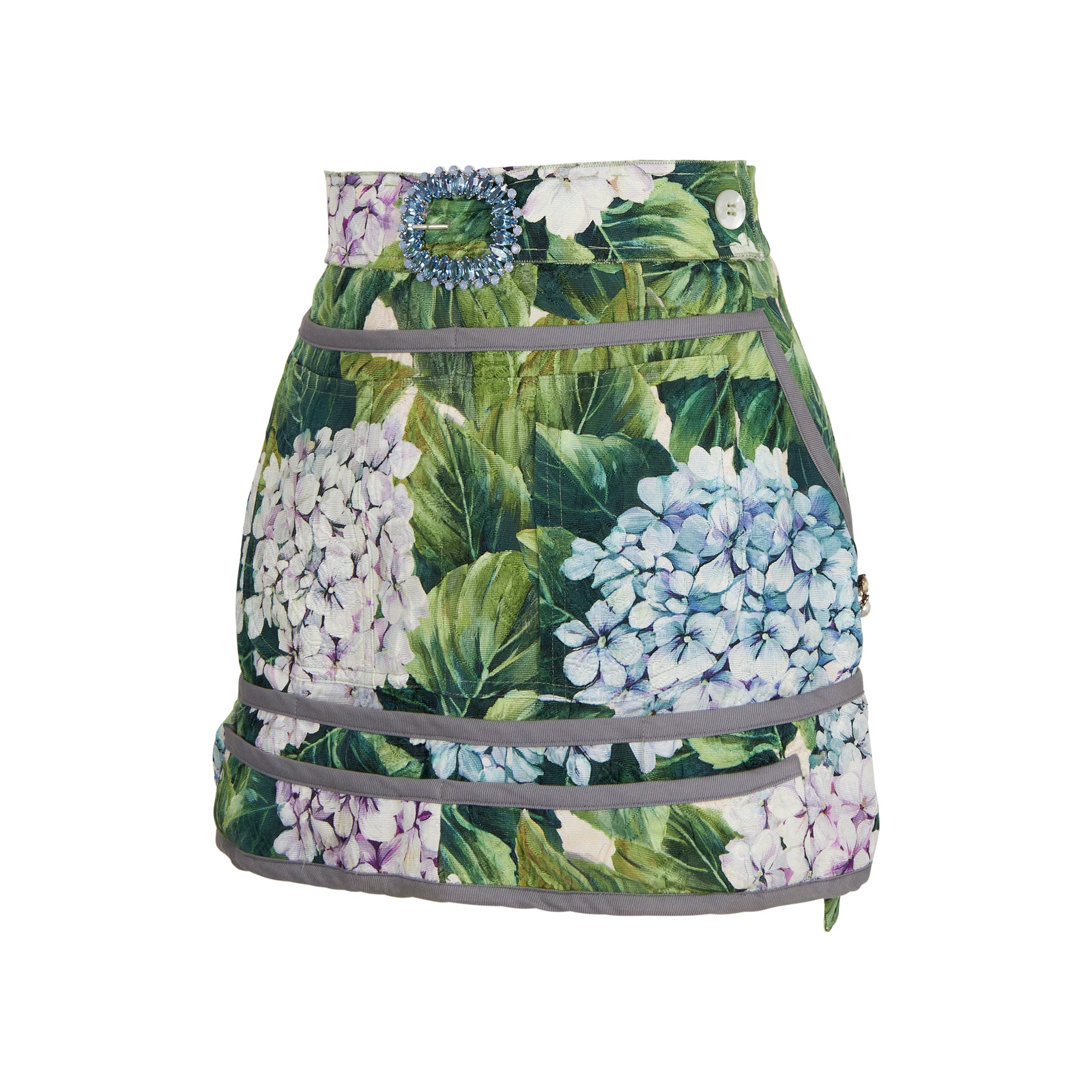 Dolce & Gabbana Hydrangea-print skirt