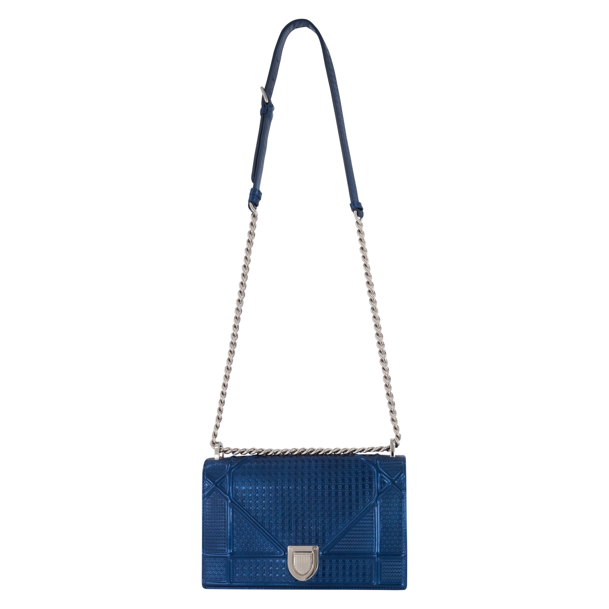 Dior Light Blue Leather Small Diorama Shoulder Bag Dior