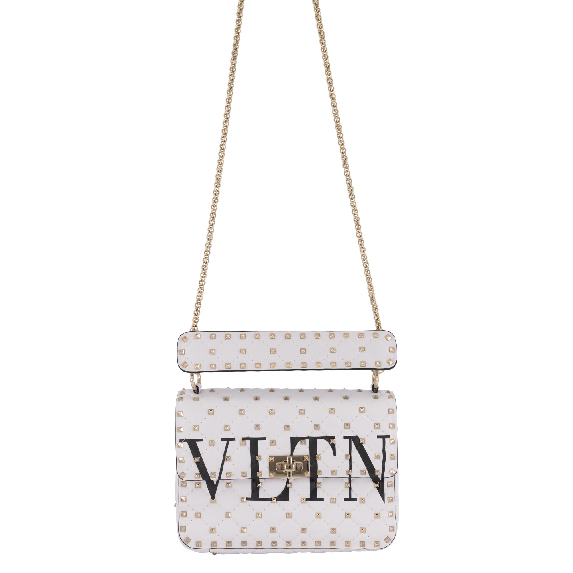 Valentino Women's White Vltn Rockstud Leather - Main Image