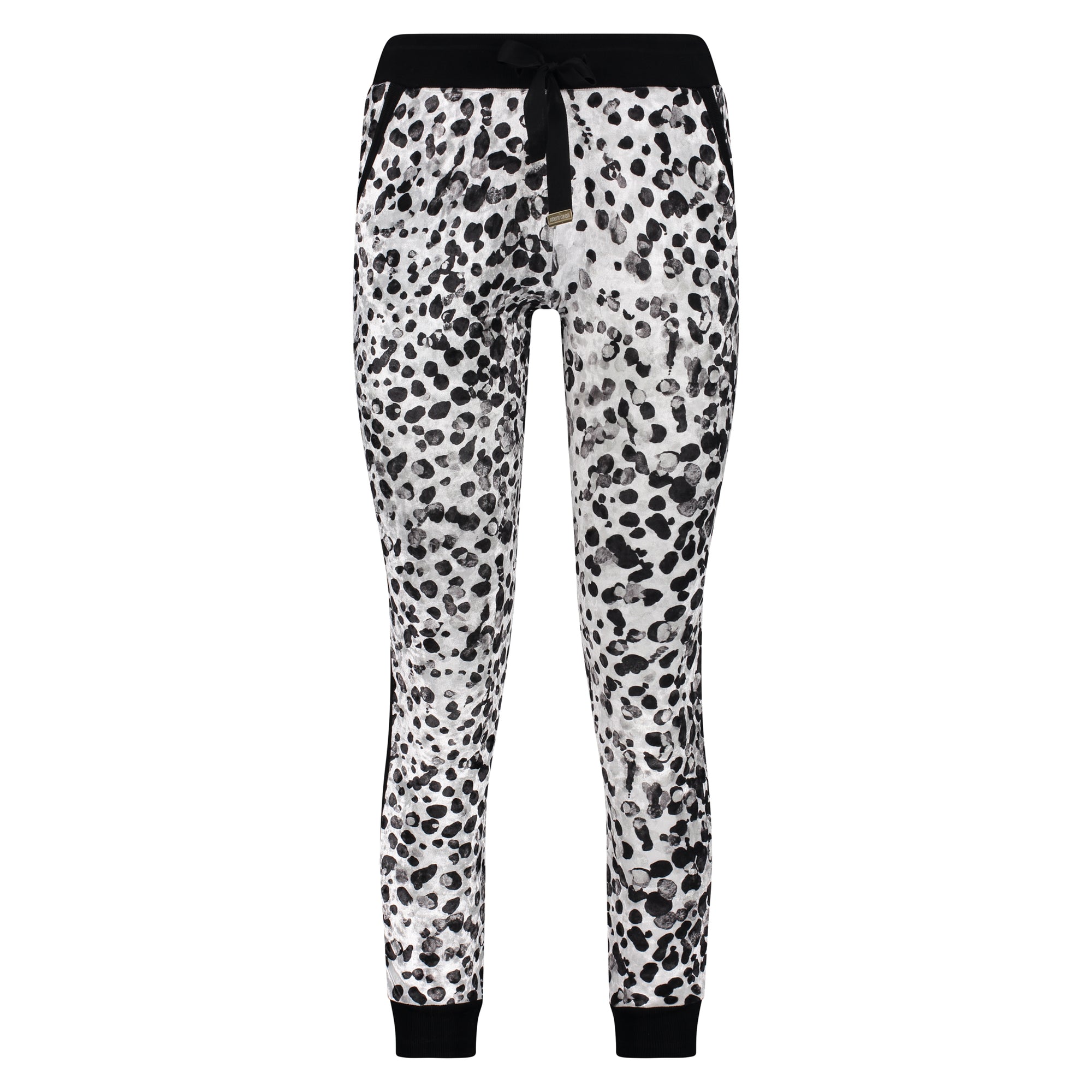 Roberto Cavalli Gym Women Leopard Printed Jogging Pants