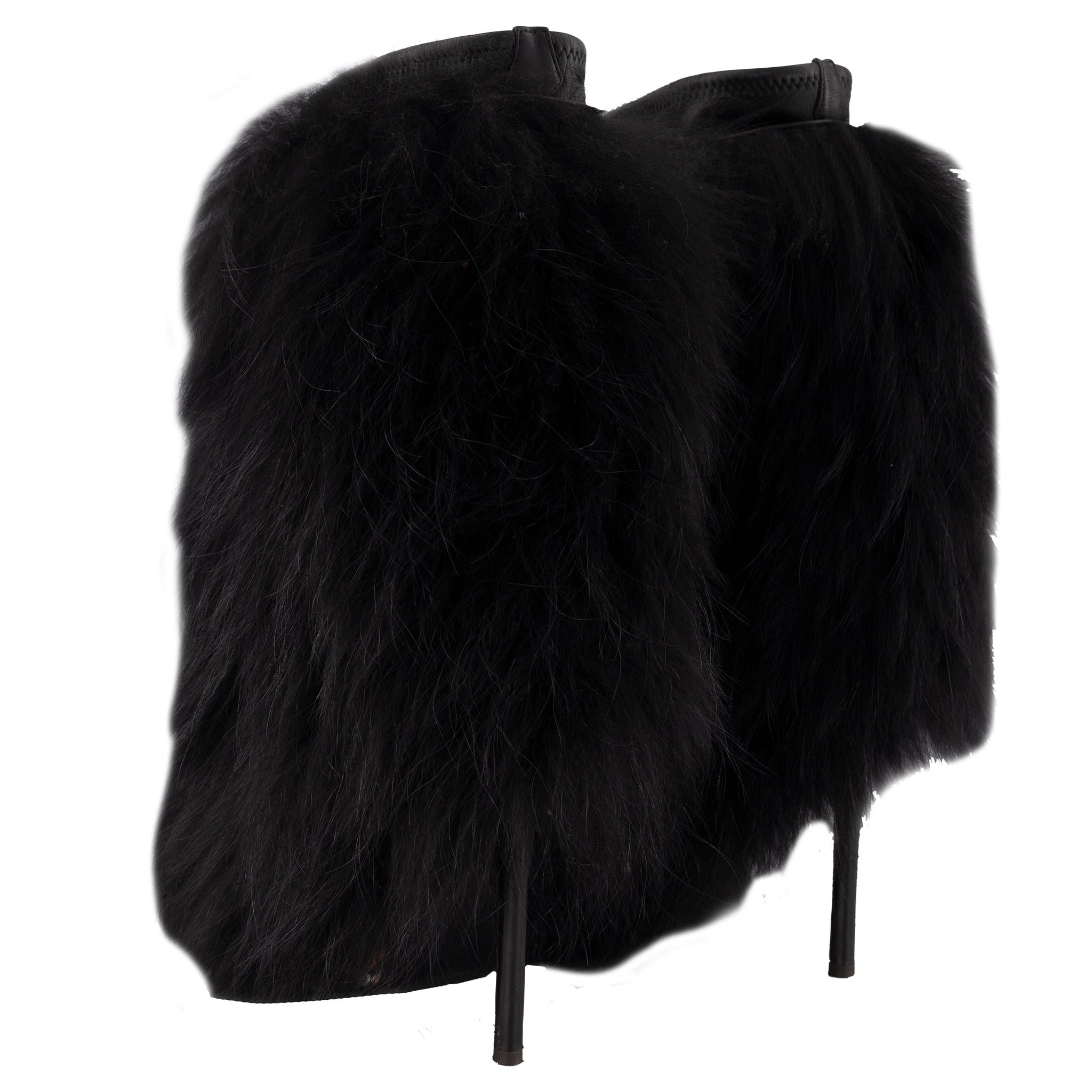 Giuseppe Zanotti Fur Booties - Dream Closet by Sira Pevida