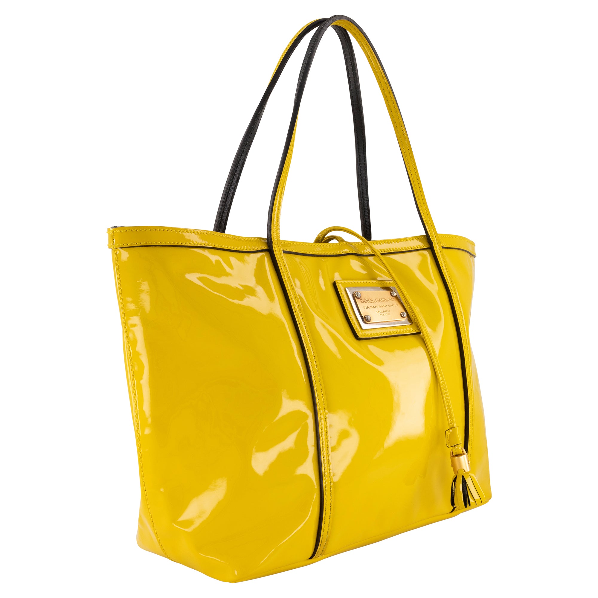 Dolce & Gabbana Patent Leather Tote Bag