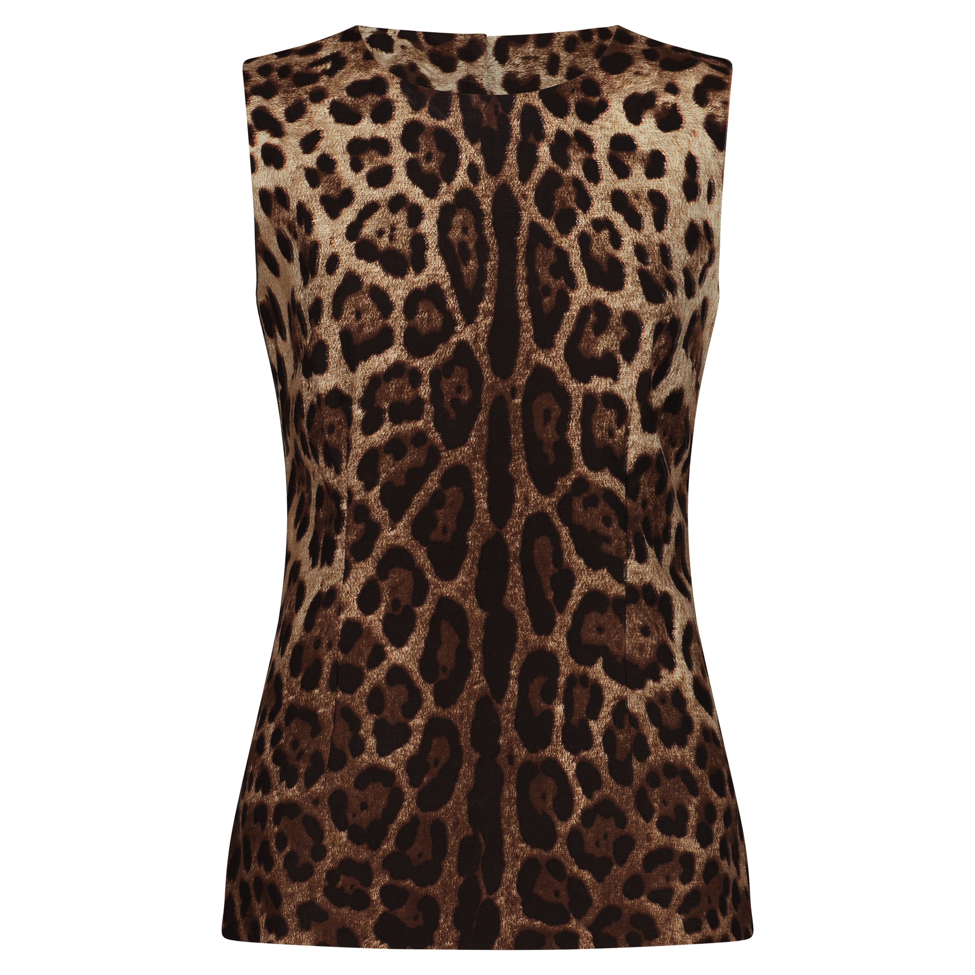 Dolce & Gabbana Leopard Shift Top