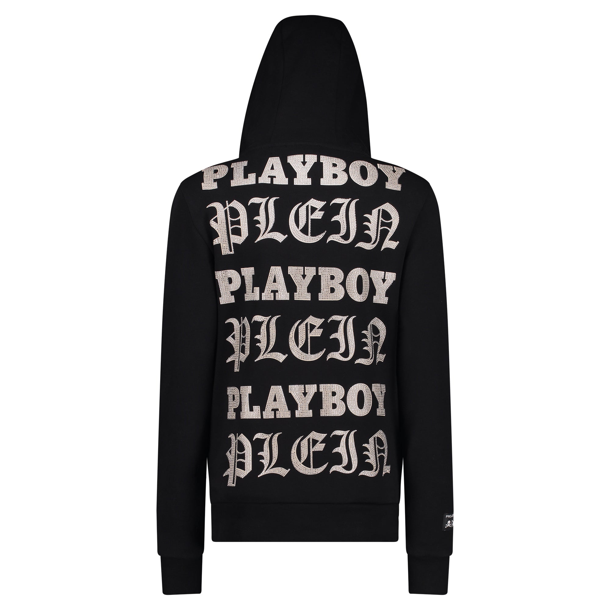 Philipp Plein Playboy Black Crystal Lips Hoodie Dream Closet by