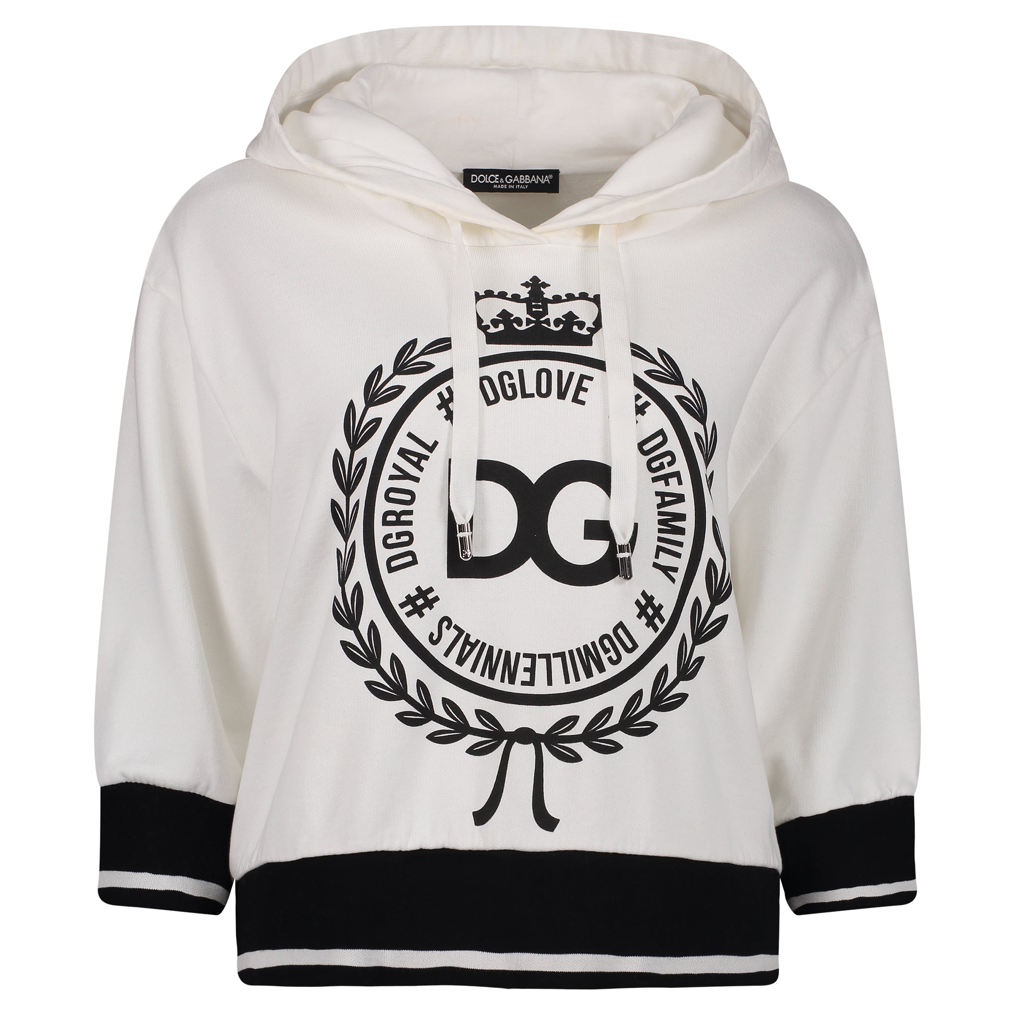 Dolce & Gabbana Sudadera Blanca con Logo
