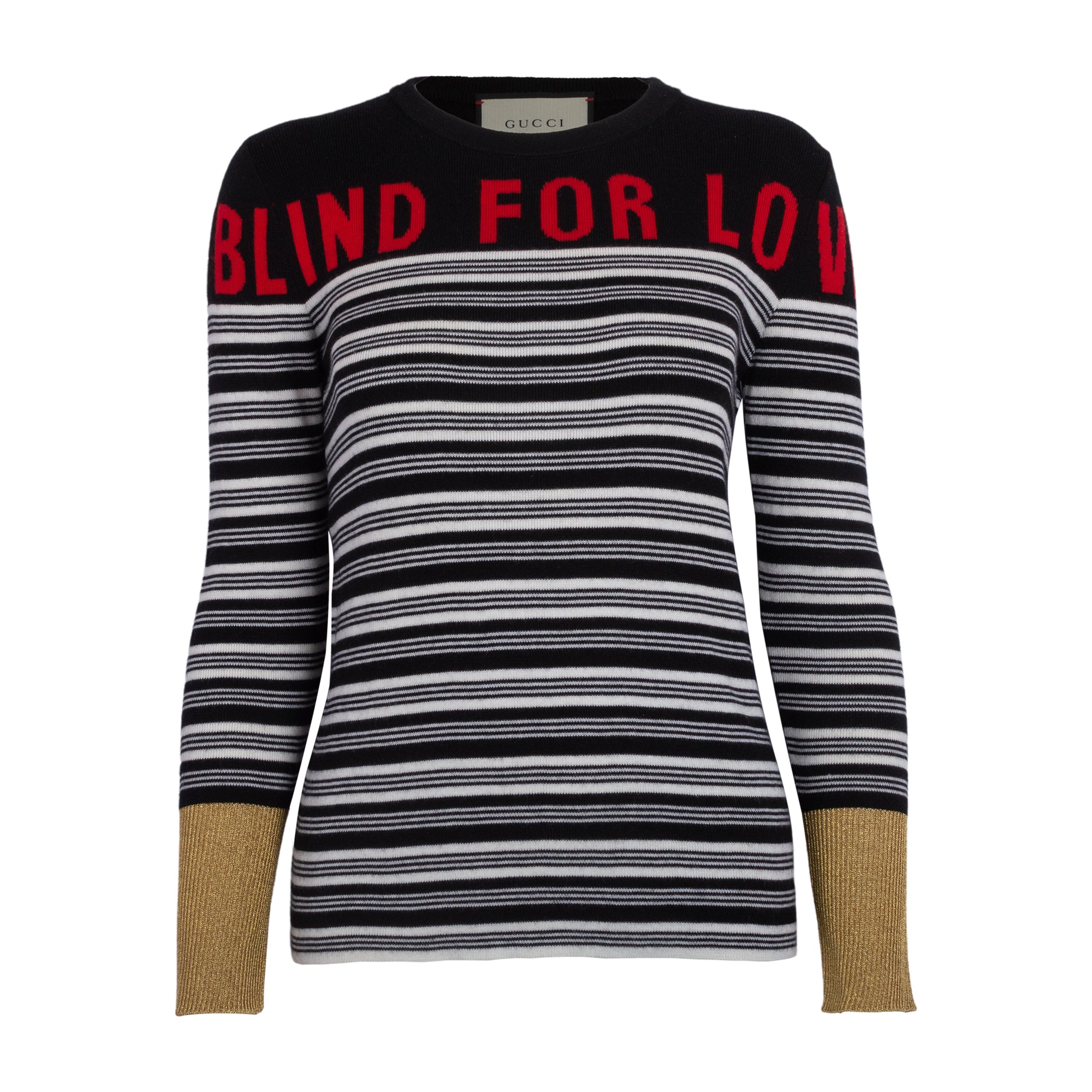 Gucci Suéter Blind for Love Striped Knit