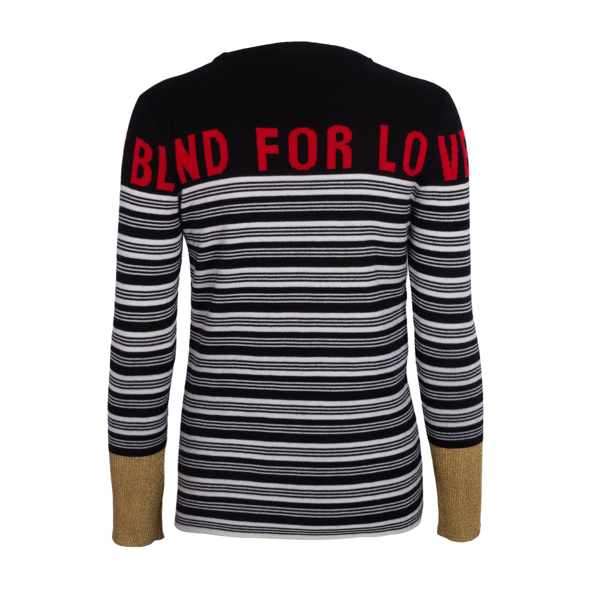 Gucci Blind for Love Striped Knit Sweater