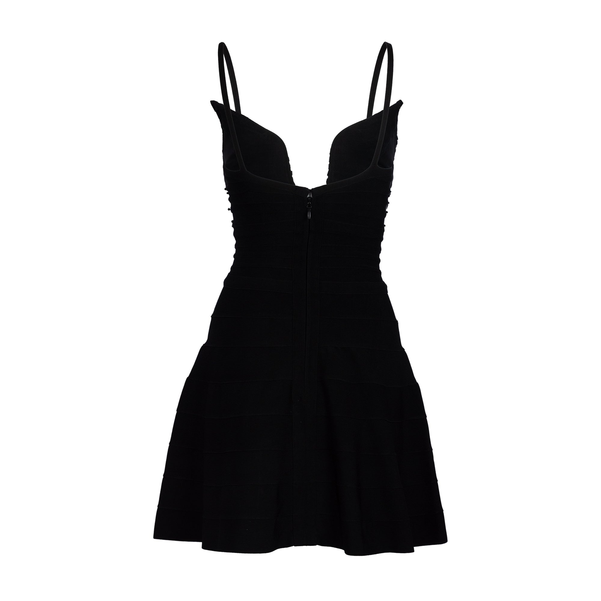 Hervé Léger Deep Plunge Dress