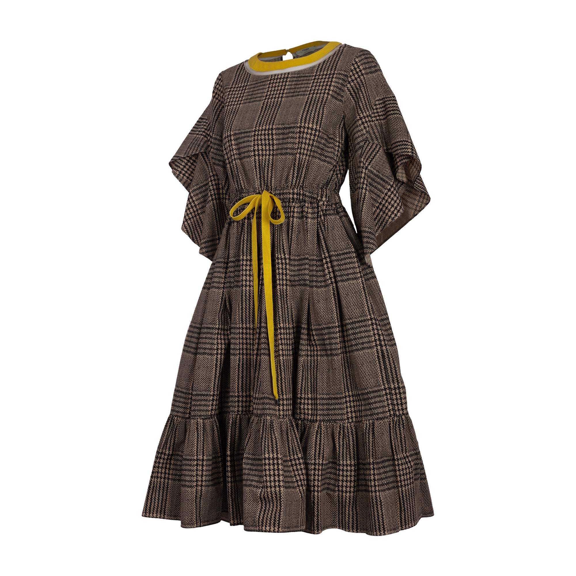 Fendi Mid-Length Tartan Dress