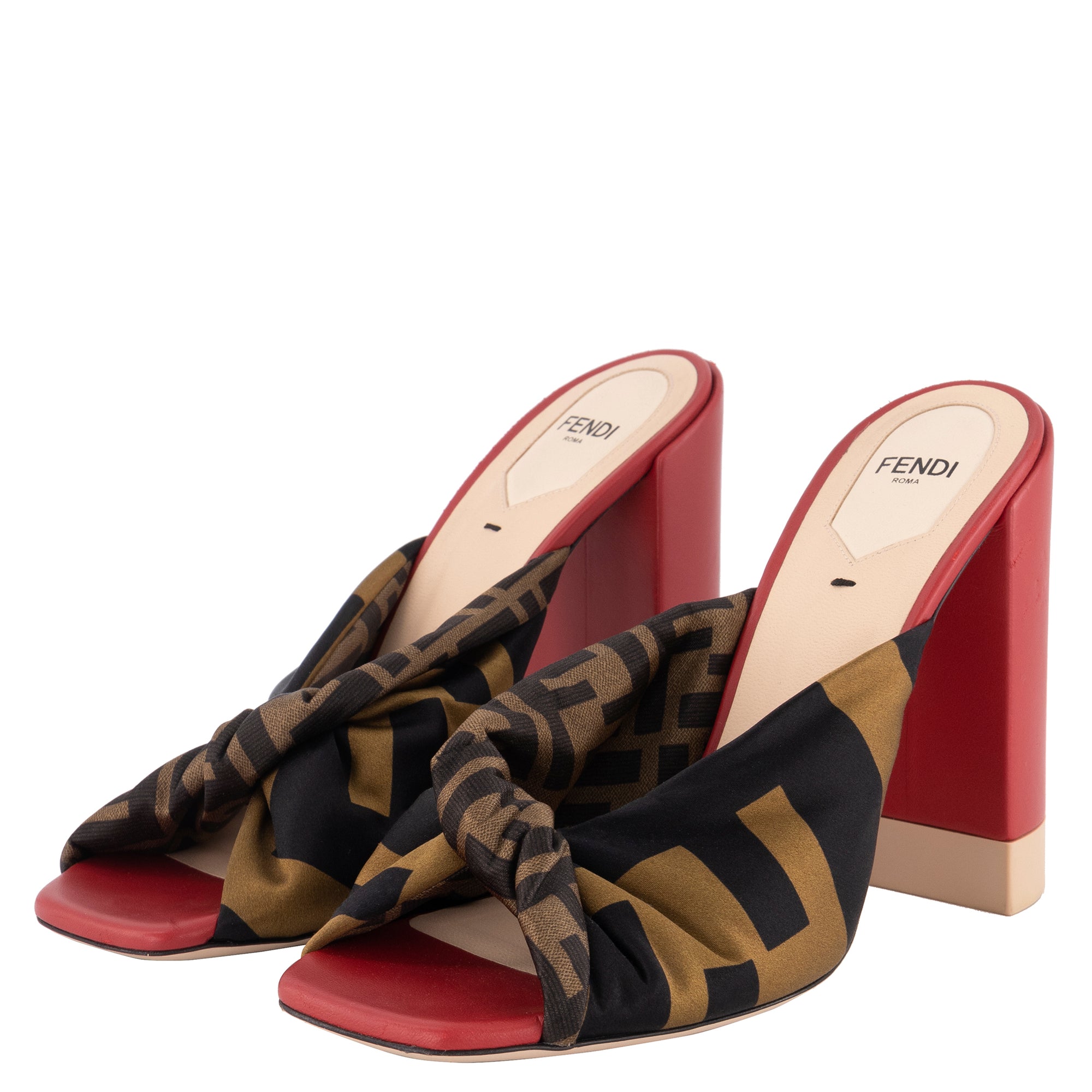 Red fendi sandals Clearance