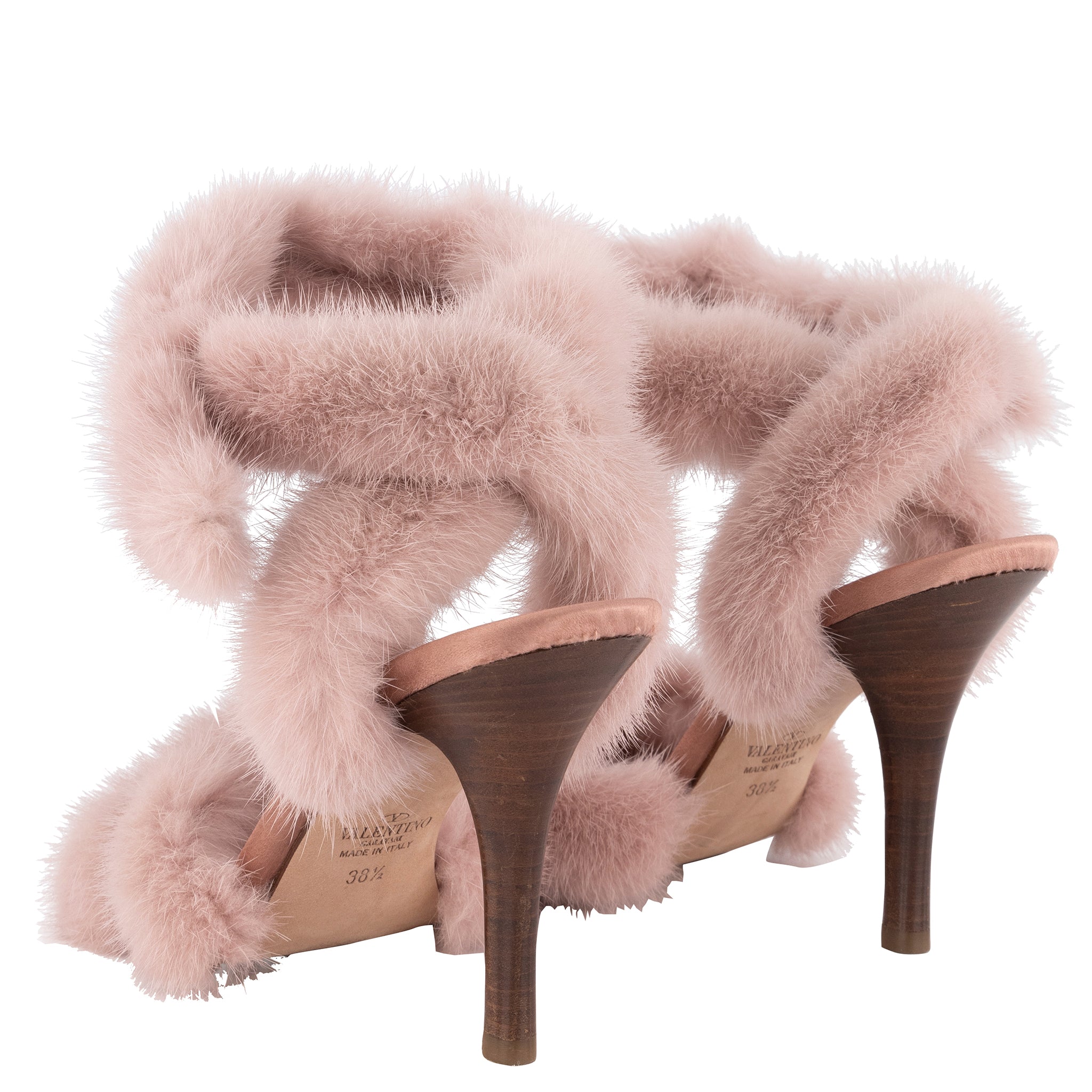 Valentino Mink Fur Ankle Strap - Dream Closet by Sira Pevida