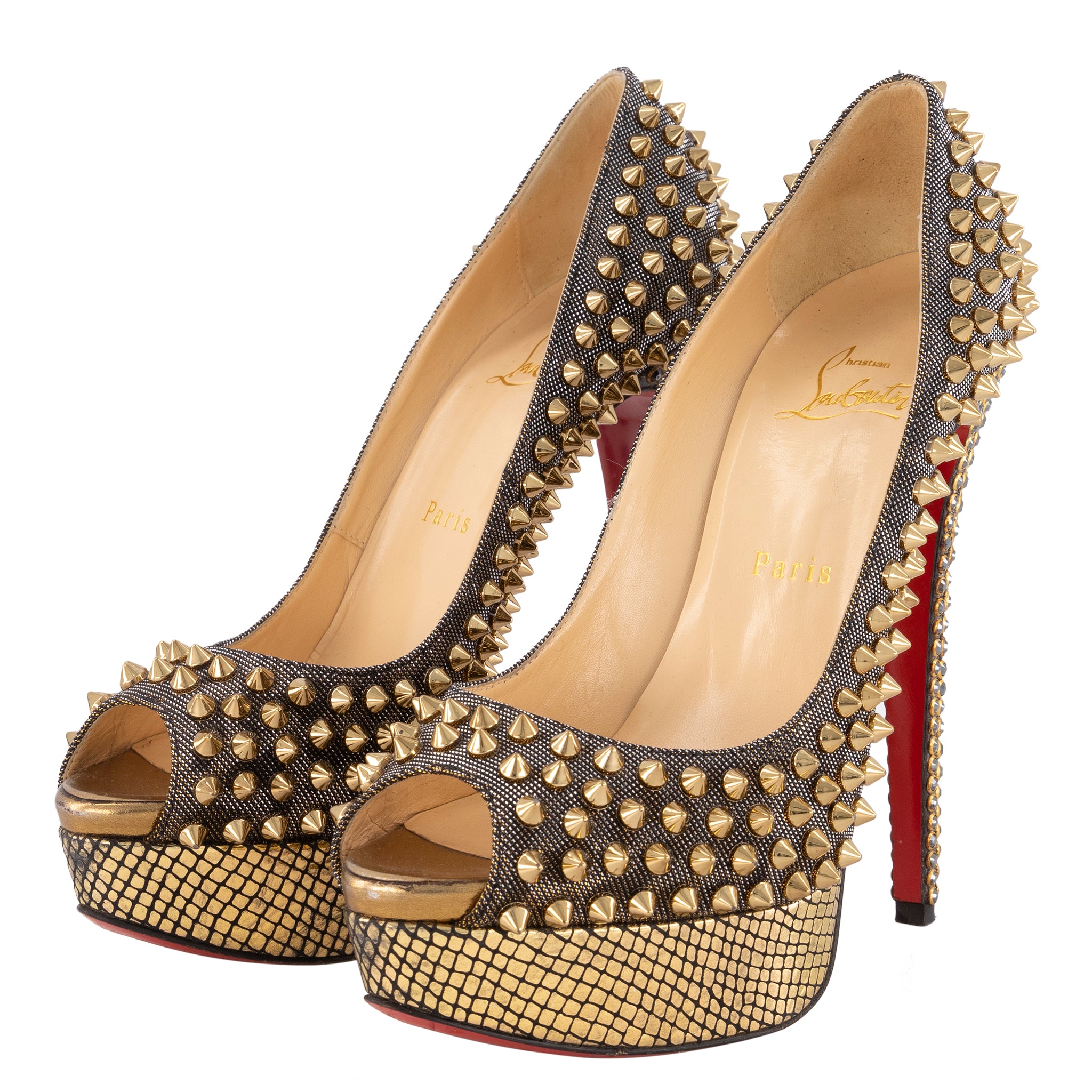 Christian Louboutin ピンヒール 23.5 Christian Louboutin Python Graffiti Pigalle Shoe 115mm 35 5